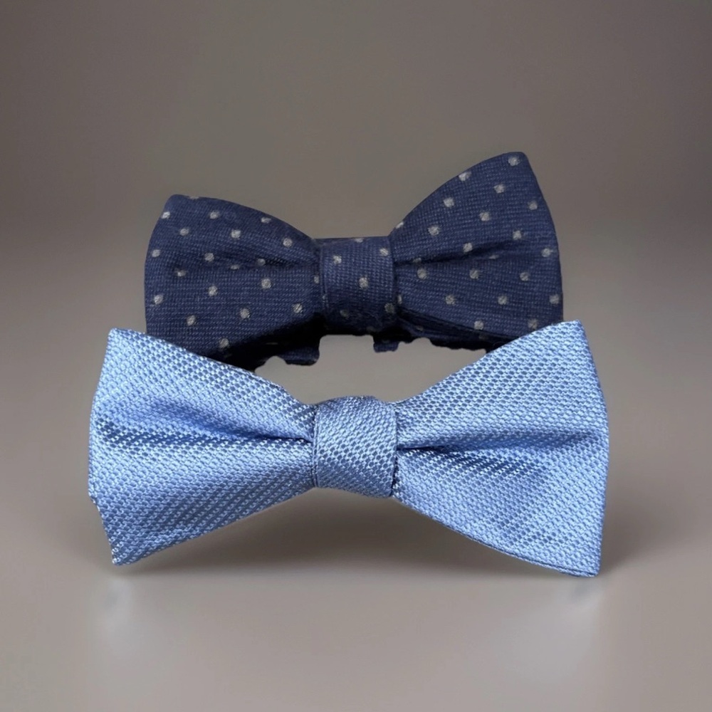 Men’s Black Brown 1826 Silk & Wool Bow Ties (Set Of 2)